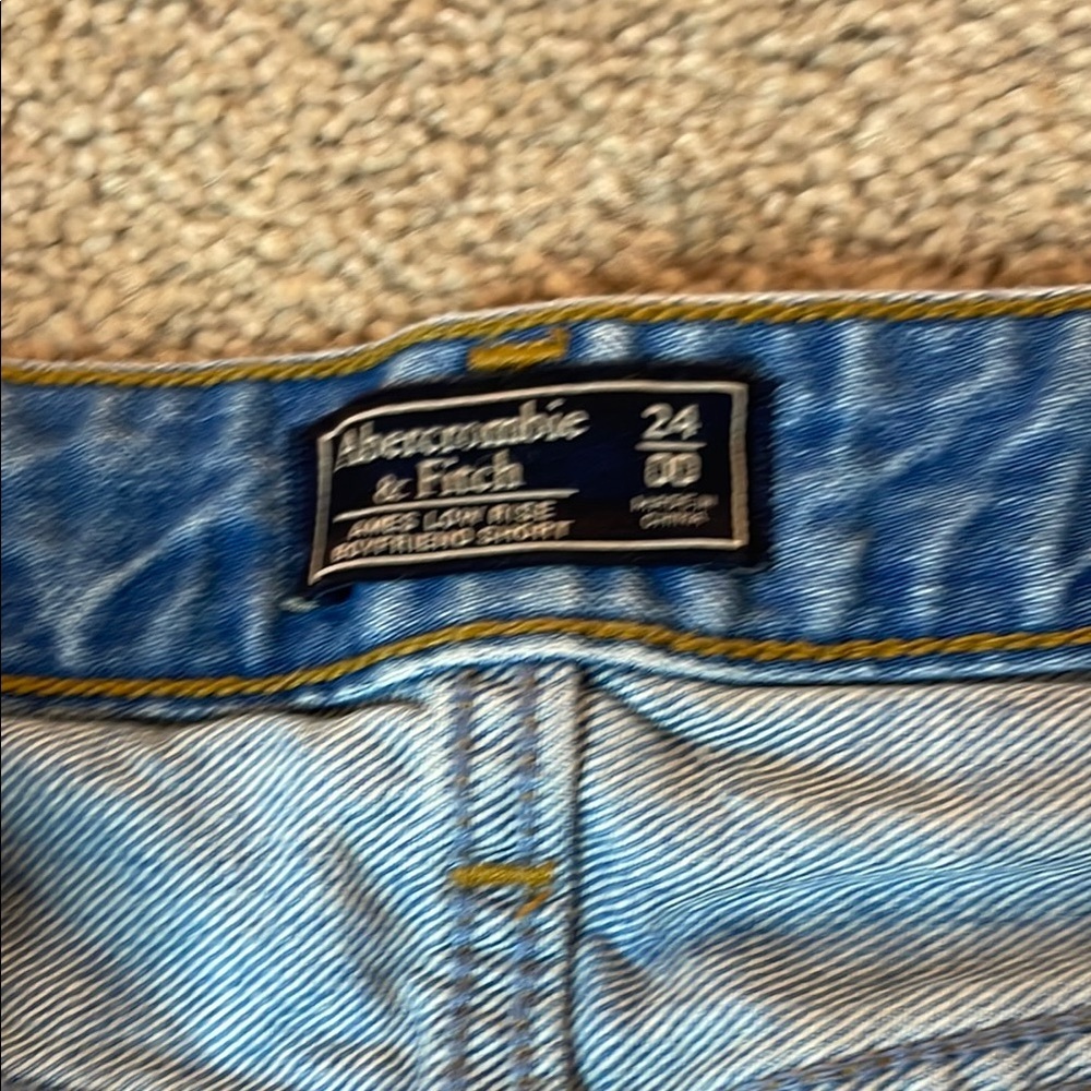 Abercrombie & Fitch Ripped Denim Shorts - Picture 3 of 6